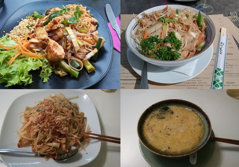 Thai and vietnamese foods